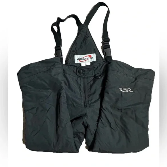 Obermeyer Kids Snow Ski Bibs Youth Size 6 Black Wore OnceI-Grow Never Used!!